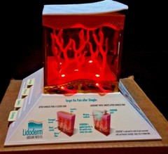 Drug Rep 3D light up Model Lidoderm Lidocaine patch collectible memorabilia NEW