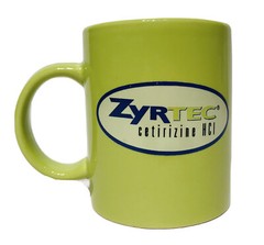 Zyrtec Cetirizine HCI Green Coffee Mug 10 oz Cup Ceramic Advertising