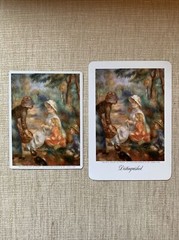 Pfizer Advertising 1962-1963 Calendar Art Print The Apple Seller Renoir Lot of 2