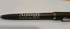 VTG Pfizer Antivert (Meclizine HCI) Advertisement Pen Giveaway Pharmaceutical