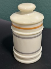 Darvon Compound – 65 Custard Glass Apothecary Jar Great Graphics Vintage Pharma
