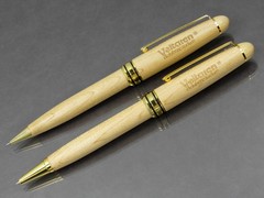 Voltaren PENCIL & PEN Wood Wooden Drug Rep Pharmaceutical Promo Advertising Rare