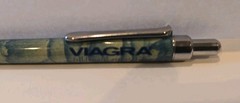 Metal Viagra Pharma Drug Rep Doctor Click Button Ink Pen WRITES