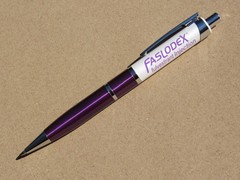 Exceptional Faslodex Metal PEN Drug Rep Pharmaceutical Promo Metallic Purple