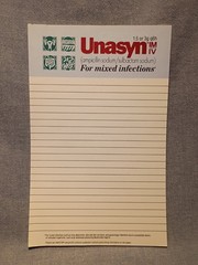 Lot of Pharmaceutical Drug Rep Pads of Paper and Wooden Pen Holder