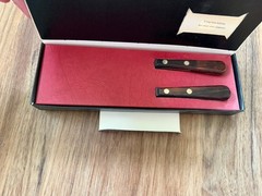 Vintage Eli Lilly Pharmacy Spatula Set w/ Original Box Stainless Steel