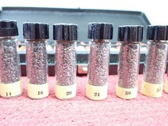 Vintage Rare Set of Carborundum Co. Sample Display Set of Grit Sizes