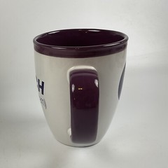 EXELON PATCH Coffee Cup Mug Drug Rep Pharmaceutical Promo White/Purple 16oz EUC+