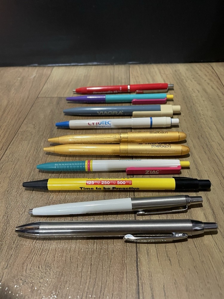 Lot 10 Pharmaceutical Drug Rep Pens Medical, Collectibles, Nurse, Doctor, Viagra