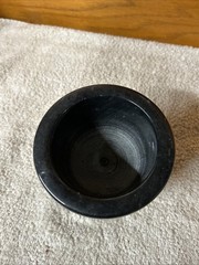 Vintage 1960′ Gray Italian Marble Mortar & Pestle-Very Good