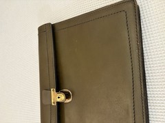 Hoffman La Roche Vintage Leather Document Bag Homa Nutley NJ Pharmaceutical Rep