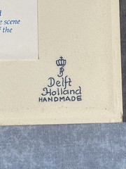Delft Holland Handcrafted Pharmacy Pill Tile Burroughs Wellcome Apothecary