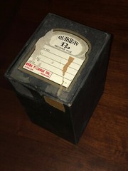 Quikway RX Record File Box Vintage Pharmacy Drug Package Inc O’Fallon Missouri