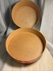 VTG Round Cardboard Pharmacy Container & Lid *Empty Continental Can Co NY Unique