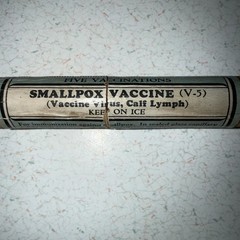 Small Pox Vaccine Wooden Viral Tube By Eli Lilly April 13 1939