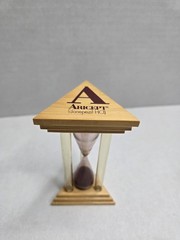 Aricept Drug Rep Pharmaceutical Advertising Alzheimers Sand Timer Burgundy