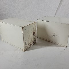 VTG Pharmacy Prescription File Box (2) w/100s of Drug Scripts California 1960s