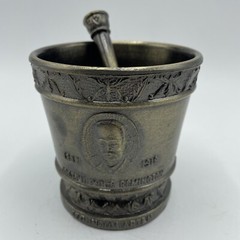 VTG Mortar & Pestle Lot of 5 Decorative Brass Apothecary Pharmacy Pill Grinder