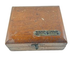 Bristol-Myers Products Division Pharmaceutical Scale Weight Set Orig Wood Box