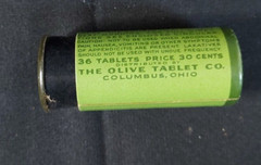 Old Empty Cardboard Medicine Container Dr Edwards Olive Tablets Columbus OH