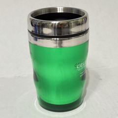 Vtg Celebrex Metallic Green Travel Mug Cup Drug Rep Pharmaceutical Advertising