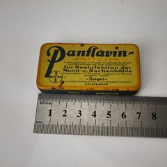 Antique German Panflavin Pastilen BAEYR Medical Empty Tin Box c.1930 #6083