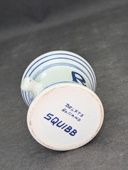Delfts Squibb Mini Blue White Porcelain Pestle RX Pharmacist Apothecary Vtg