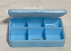 Afrinol Repetabs Tablets Drug Advertising Logo Plastic Pocket Pill Case. Blue
