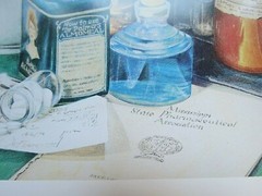 Vintage Pharmaceutical Print Les Fortenberry – signed and numbered