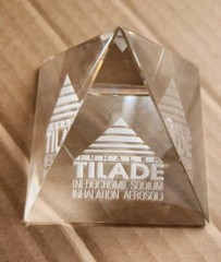 Rare Vtg Drug Rep Sample Tilade Inhaler Crystal Pyramid Low Lmt. Prod FREE Shp