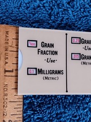 Vtg Ciba NJ Pharmaceutical Medical Slyd-Rul 1946 Conversion Apothecary – Metric