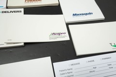 Vtg Pharmaceutical Drug Rep Partial Sticky Notes Notepads Stapler Pharma Lot