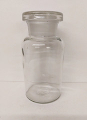 Antique Glass Pharmacy Chemist Apothecary Science Bottle With Stopper