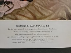 A HISTORY OF PHARMACY IN PICTURES 1954 PRINT# 2 UNFRAMED PARKE DAVIS 22″×18″…