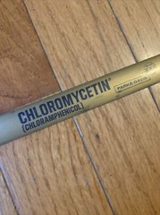 VINTAGE ‚CHLOROMYCETIN ANTIBIOTIC 12 INCH ADVERTISING RULER – TAPE MEASURE