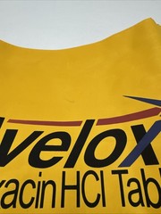 Huge Avelox Vinyl Zippered Tote Drug Rep Pharmaceutical Promo Advertising Yellow