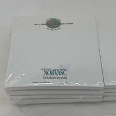 Norvasc Advertisement Note Pads Pharmaceutical Pfizer Drug Rep