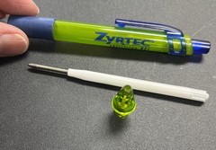 Zyrtec PEN Drug Rep Pharmaceutical Promo Advertising Green Blue Click