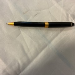 Trovan Vintage Pharmaceutical Drug Rep Heavy Pen Black & Gold Tone WORKS! Used