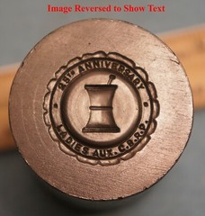 Figural MORTAR & PESTLE Steel Stamping Die Pharmacist * JN1