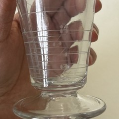 Antique Apothecary Pharmacy Conical Measuring Footed Beaker Cup 5.25” Tall