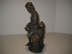 18th Century Apothecary Sculpture # 502 By Rick Lewis Cast Metal Sculpture
