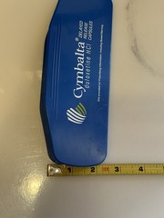 CYMBALTA Pharmaceutical Drug Rep Collectible Magnetic Clip Vintage Blue Large 8”