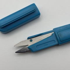 Vtg SLOW-K Travel Scissors Blue Drug Rep Potassium Chloride USP