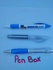 Singulair 3 pen lot 2 Metal 1plastic Drug Rep Pharma Movie Prop Swag New