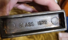 VTG Tinactin Secundum Artem Paperweight Bookend Pharmaceutical Symbols – Glass