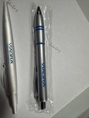 Lot of 3 VIAGRA Pharmaceutical Drug Rep Promotional Pens Metal & Plastic