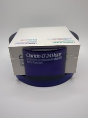 Claritin-D 24 Hour Loratadine Pharmaceutical Ad Sticky Notes & Holder Purple