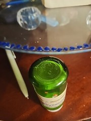 Vintage Green Glass Medicine Bottle Doctors Building Pharmacy, Minneapolis, MN