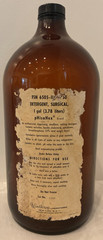 Pair Amber Glass Gallon Medicine Bottle Surgical Doctors Office Cough Syrup